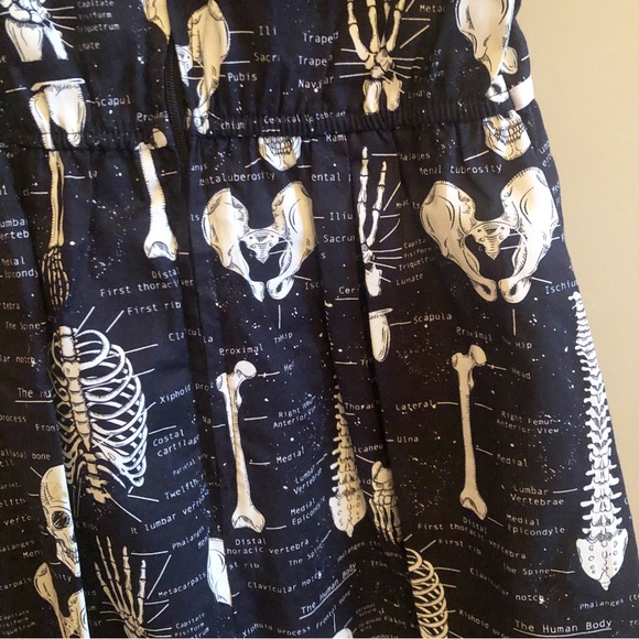 NWT Folter Glow in the Dark Skeleton Dress - Picture 6 of 12